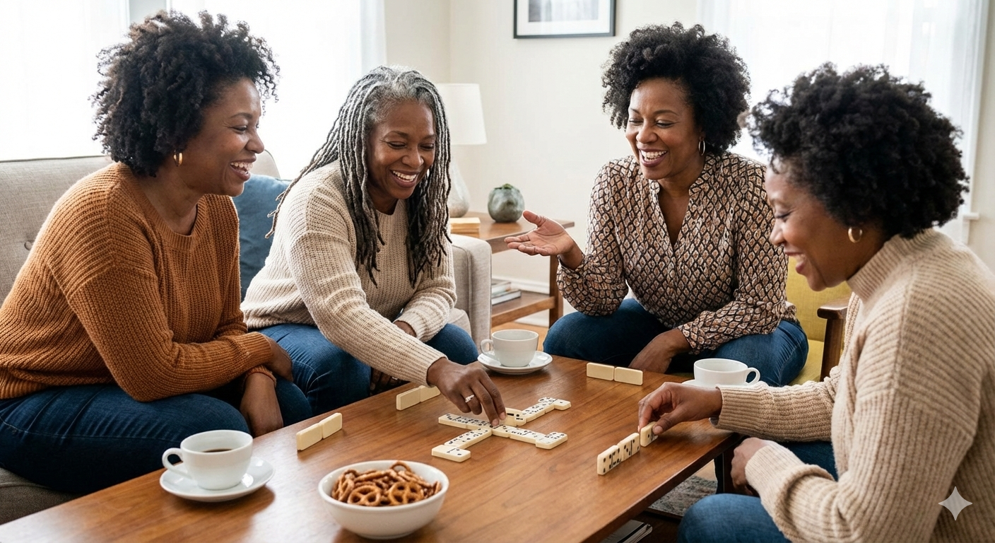 Women enjoying community together at WilnMay